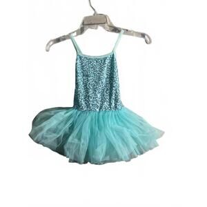 iEFiEL Toddler Tutu Dress - Aquamarine Sequin Bodice